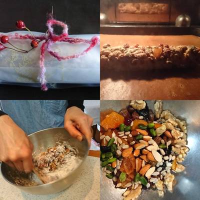 パンオフリュイの材料・混ぜ・焼き・ラッピング