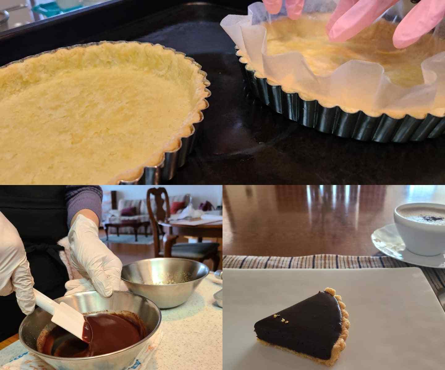 タルト生地やショコラ生地作りの風景&スイーツ