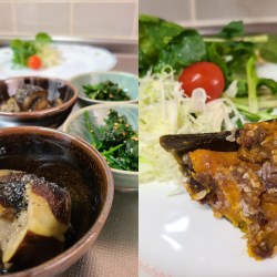 茄子の煮物・ほうれん草のナムル・コロッケetc