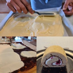 菓子作り作業&完成プレート