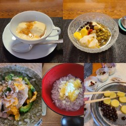 レッスン菓子&料理が並んでいます