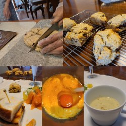 レッスン菓子&料理、作業風景