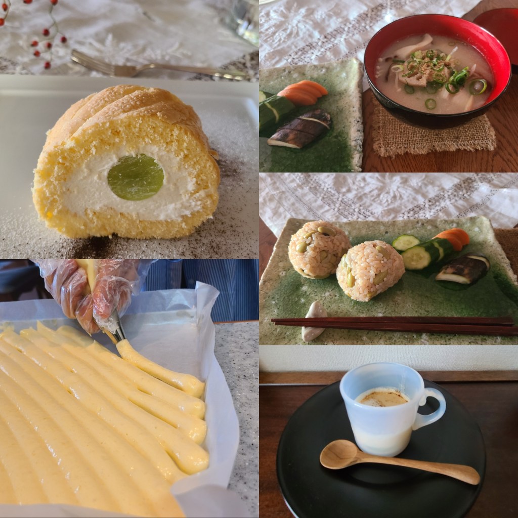 レッスン菓子&料理、作業風景