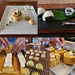 ロールケーキ作業&ティータイム&軽食タイム