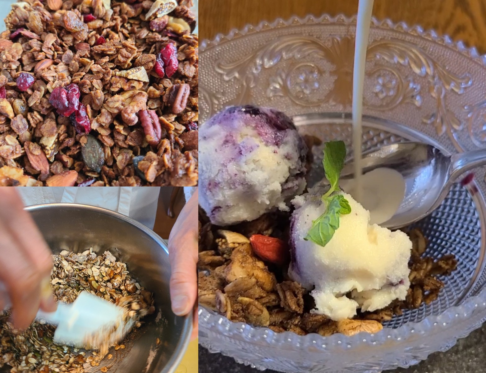 グラノーラ作り&試食風景