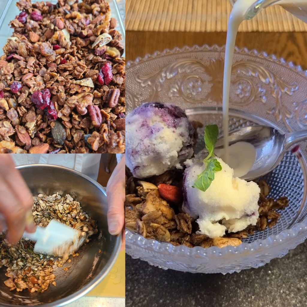 グラノーラ作り&試食風景