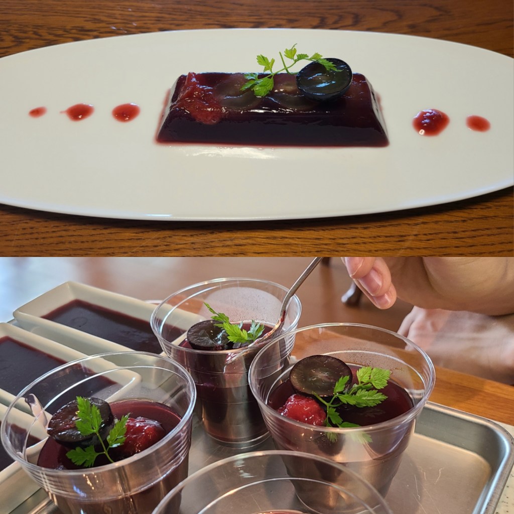 2023.07.葡萄ゼリーのカップ仕上げ