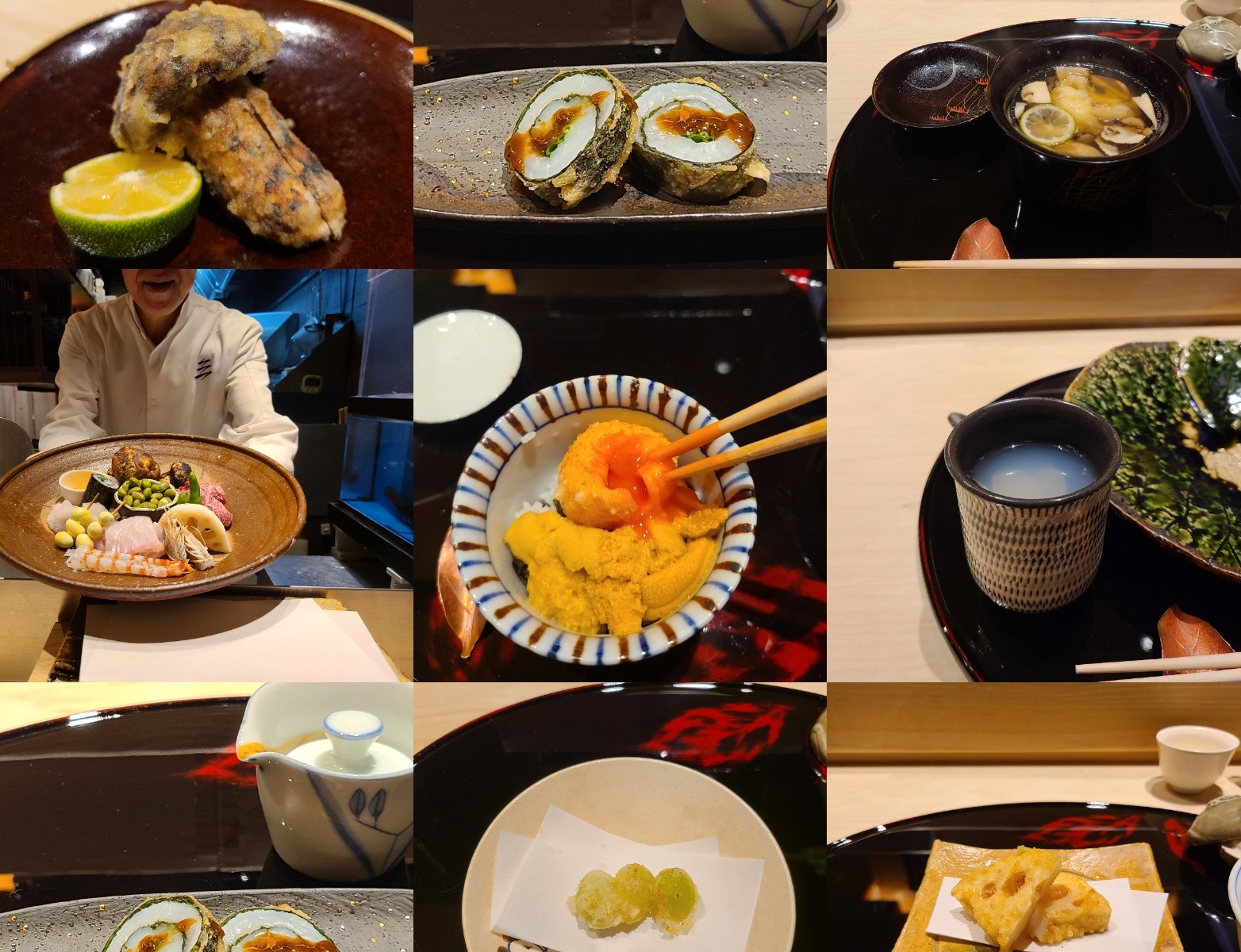 創作天麩羅の数々