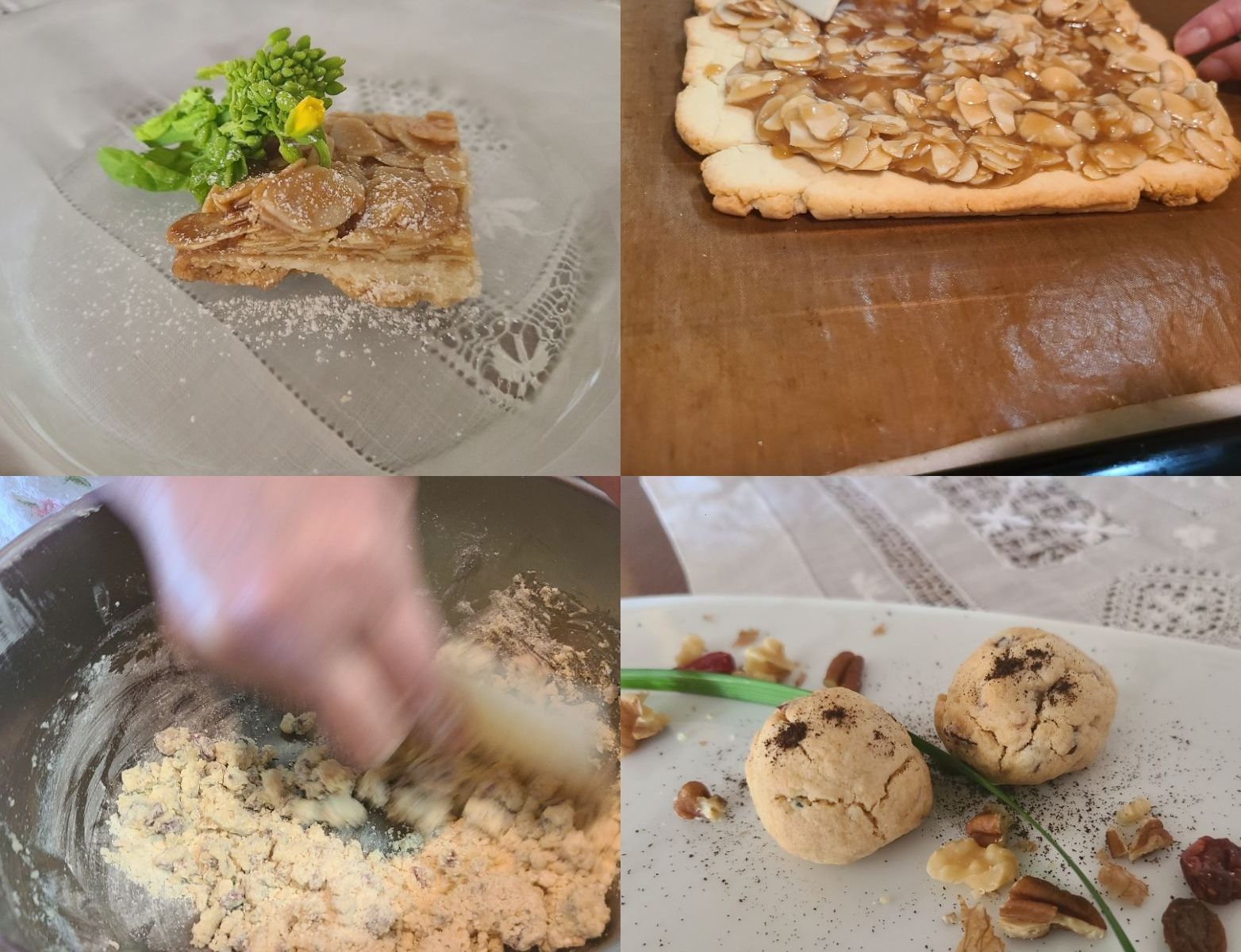 レッスン菓子と作業風景