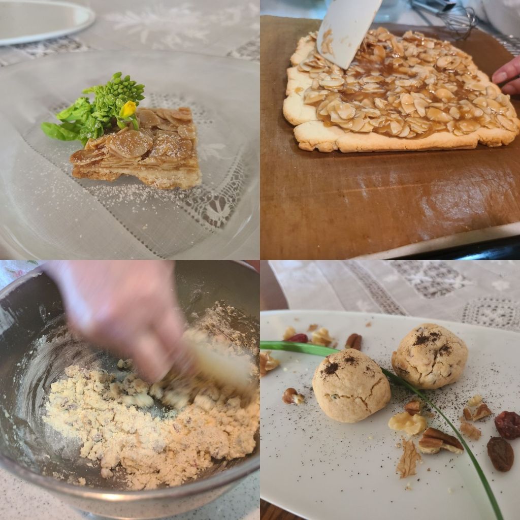 レッスン菓子と作業風景